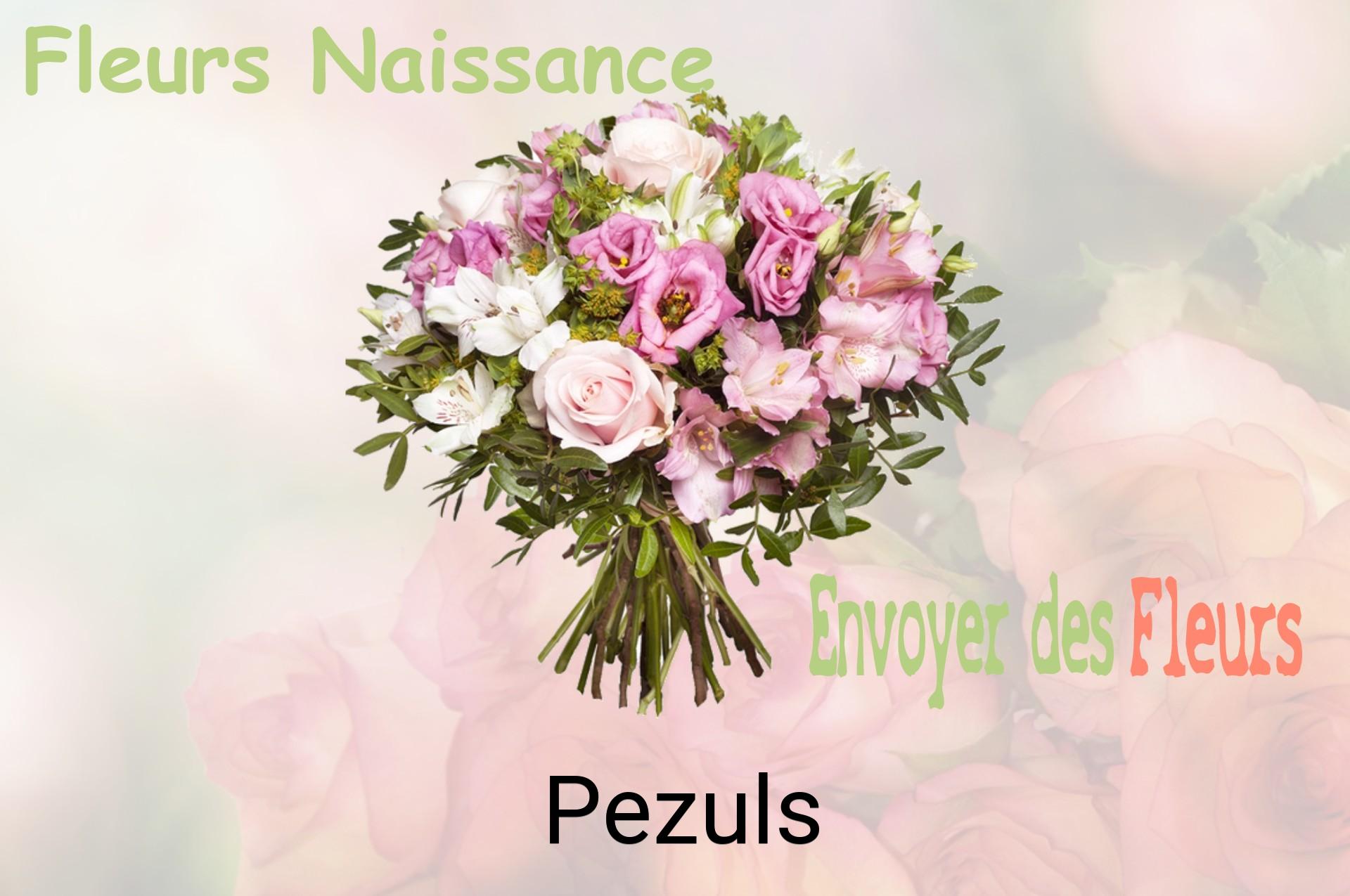 Bouquet de fleurs de naissance livré à Pezuls